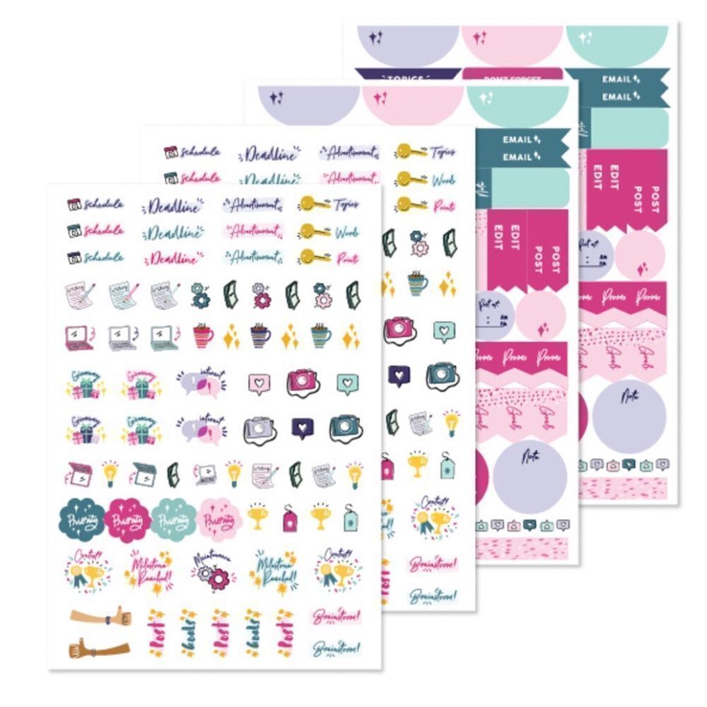 NWT Plum Paper Blog Sticker Set (4 sheets)